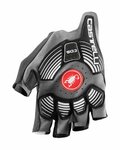 CASTELLI guantes de dedos cortos - ROSSO CORSA PRO V - blanco