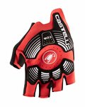CASTELLI guantes de dedos cortos - ROSSO CORSA PRO V - rojo