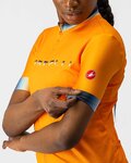 CASTELLI jersey de manga corta - GRADIENT LADY - naranja