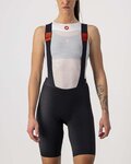 CASTELLI pantalones cortos de tirantes - PREMIO W LADY - negro