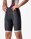 CASTELLI pantalones cortos de tirantes - COMPETIZIONE KIT - negro/plateado