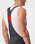 CASTELLI pantalones cortos de tirantes - COMPETIZIONE KIT - negro/plateado