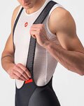 CASTELLI pantalones cortos de tirantes - COMPETIZIONE KIT - negro/plateado