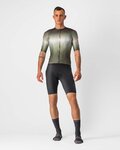 CASTELLI jersey de manga corta - AERO RACE 6.0 - antracita/verde