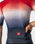 CASTELLI jersey de manga corta - AERO RACE 6.0 - rojo/blanco/azul