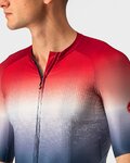 CASTELLI jersey de manga corta - AERO RACE 6.0 - rojo/blanco/azul