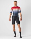 CASTELLI jersey de manga corta - AERO RACE 6.0 - rojo/blanco/azul
