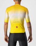 CASTELLI jersey de manga corta - AERO RACE 6.0 - amarillo/blanco