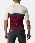 CASTELLI jersey de manga corta - A BLOCCO - beige/granate/rojo/azul