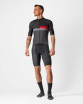 CASTELLI jersey de manga corta - A BLOCCO - negro/gris/rojo