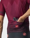 CASTELLI jersey de manga corta - A TUTTA - granate