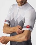 CASTELLI jersey de manga corta - A TUTTA - blanco/gris