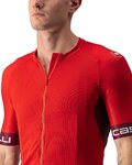CASTELLI jersey de manga corta - ENTRATA VI - granate/rojo