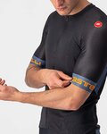 CASTELLI jersey de manga corta - ENTRATA VI - azul/naranja/negro