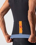 CASTELLI maillot sin mangas - ENTRATA VI - naranja/negro/azul