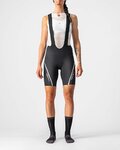 CASTELLI pantalones cortos de tirantes - VELOCISSIMA 3 LADY - negro