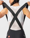 CASTELLI pantalones cortos de tirantes - VELOCISSIMA 3 LADY - negro