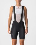 CASTELLI pantalones cortos de tirantes - VELOCISSIMA 3 LADY - negro