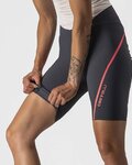 CASTELLI pantalones cortos sin tirantes - VELOCISSIMA 3 LADY - gris/plateado/rosa