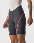 CASTELLI pantalones cortos sin tirantes - VELOCISSIMA 3 LADY - gris/plateado/rosa