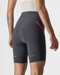 CASTELLI pantalones cortos sin tirantes - VELOCISSIMA 3 LADY - gris/plateado/rosa