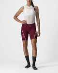 CASTELLI pantalones cortos sin tirantes - VELOCISSIMA 3 LADY - granate