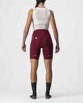 CASTELLI pantalones cortos sin tirantes - VELOCISSIMA 3 LADY - granate