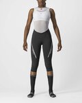 CASTELLI Pantalón 3/4 sin tirantes - VELOCISSIMA 3 LADY - negro/plateado
