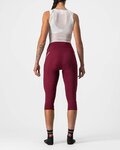 CASTELLI Pantalón 3/4 sin tirantes - VELOCISSIMA 3 LADY  - rosa/granate