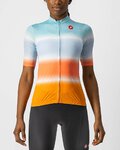 CASTELLI jersey de manga corta - DOLCE LADY - naranja/azul