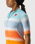 CASTELLI jersey de manga corta - DOLCE LADY - naranja/azul