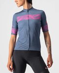 CASTELLI jersey de manga corta - FENICE LADY - azul/rosa