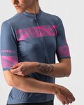CASTELLI jersey de manga corta - FENICE LADY - azul/rosa