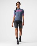 CASTELLI jersey de manga corta - FENICE LADY - azul/rosa