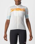 CASTELLI jersey de manga corta - FENICE LADY - marfil/naranja