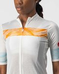 CASTELLI jersey de manga corta - FENICE LADY - marfil/naranja