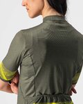 CASTELLI jersey de manga corta - FENICE LADY - amarillo/verde