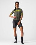 CASTELLI jersey de manga corta - FENICE LADY - amarillo/verde