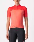 CASTELLI jersey de manga corta - VELOCISSIMA LADY - rosa/naranja