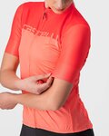 CASTELLI jersey de manga corta - VELOCISSIMA LADY - rosa/naranja