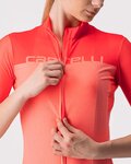 CASTELLI jersey de manga corta - VELOCISSIMA LADY - rosa/naranja