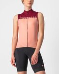 CASTELLI maillot sin mangas - VELOCISSIMA LADY - granate/rosa