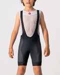 CASTELLI pantalones cortos de tirantes - COMPETIZIONE KIDS - negro/blanco
