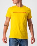 CASTELLI Camiseta de manga corta - VENTAGLIO TEE - amarillo