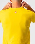 CASTELLI Camiseta de manga corta - VENTAGLIO TEE - amarillo