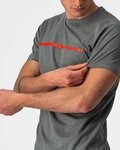 CASTELLI Camiseta de manga corta - VENTAGLIO TEE - gris