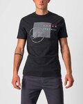 CASTELLI Camiseta de manga corta - MAURIZIO TEE - negro/gris