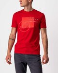 CASTELLI Camiseta de manga corta - MAURIZIO TEE - rojo