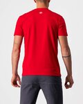 CASTELLI Camiseta de manga corta - MAURIZIO TEE - rojo