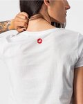 CASTELLI Camiseta de manga corta - BELLAGIO TEE LADY - blanco